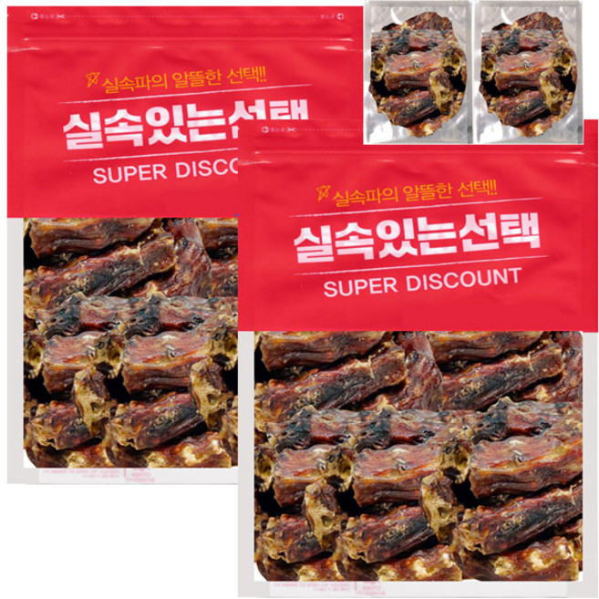 1+1 실속있는선택 목뼈 윙 도가니 덴탈껌, 2개, 오리목뼈500g+100g