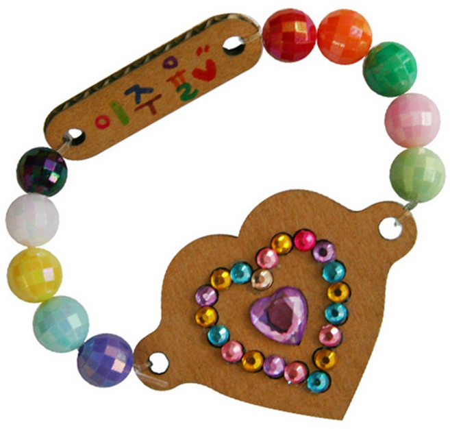 종이팔찌만들기 하트 / DIY.195 DIY 꾸미기 교육 체험 학습용, 3세트, 혼합