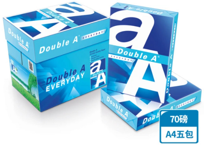 Double A 多功能 A4 70磅影印紙 (雷射 . 影印 . 傳真 . 噴墨 ), 5包