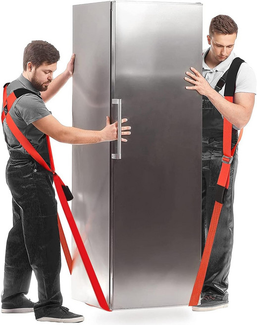 Ytonet 무빙 스트랩 가구용 팅 가전제품용 2인용 어깨 및 시스템 매트리스 최대 800파운드의 무거운 물건 가구 라운드 슬링 오렌지