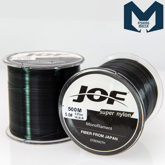 JOF 피싱메카 조프 슈퍼라인 나일론 블랙 500m 모노라인 바다 민물원줄 낚시줄 원투낚시 찌낚시 대용량원줄, 1개