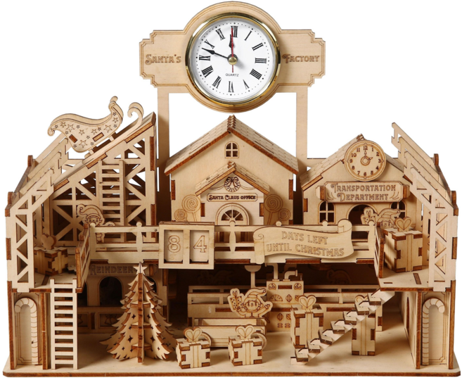 3D 입체퍼즐 선물의 집 나무퍼즐 집중력 향상 DIY 퍼즐 모형집, 1개