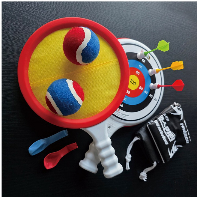금메달 파워캐처프로 캐치볼 야구 풍선 놀이 다트게임 학교체육 실내운동, 1개, 금메달 파워캐처프로 레드