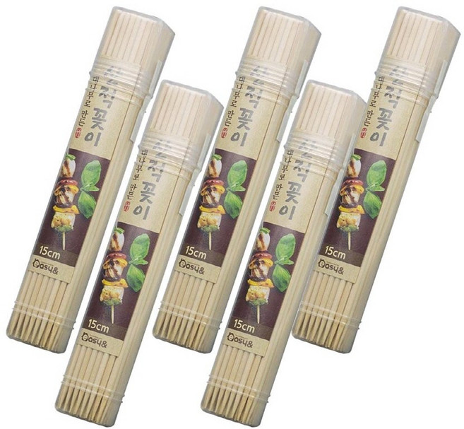 생활미소 대나무로 만든 산적꽂이 80입, 5개, 80개입