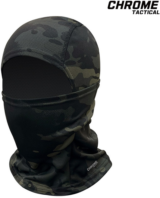 크롬택티컬 넥워머 밀리터리 바라클라바 육군 해병대 특전사 바이크 등산 기능성 스카프, CAMO-BK