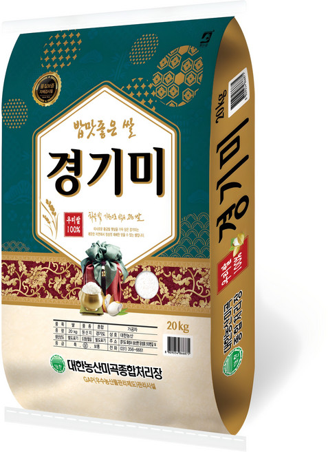 밥맛좋은 경기미 상등급, 상, 20kg, 1개