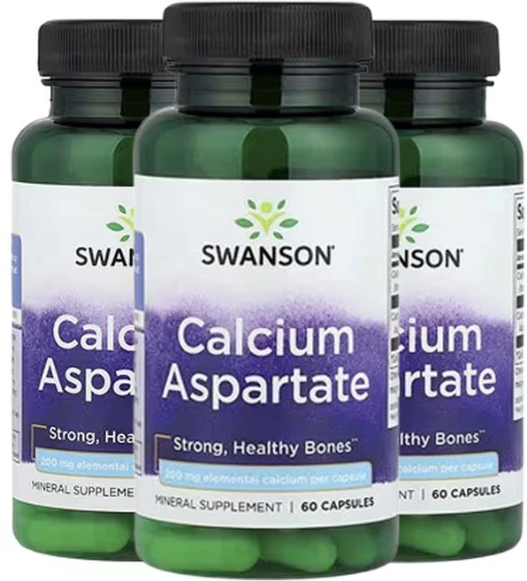 스완슨 칼슘 아스파테이트 60캡슐, 3, 3개, 60정 - 쿠팡