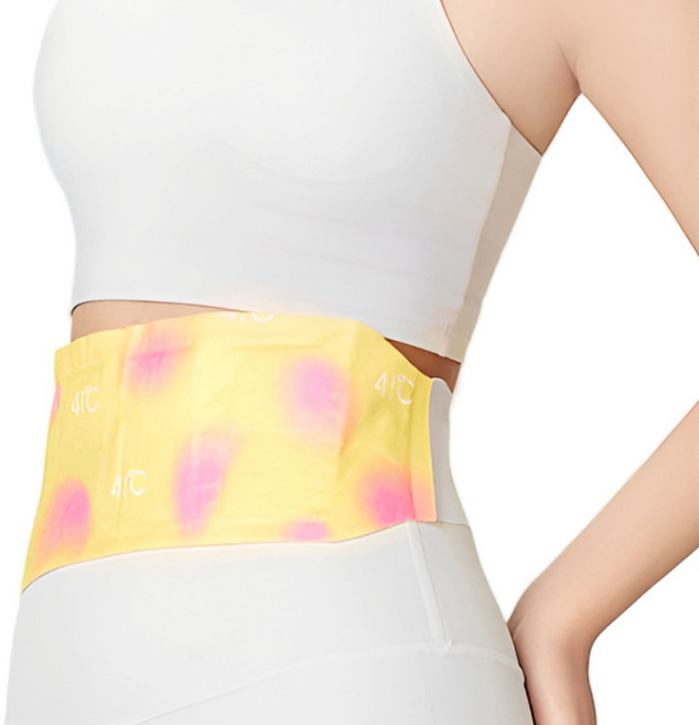힐링스팀 온열복대 허리찜질팩 생리통 핫팩 복부 온열팩, 1세트