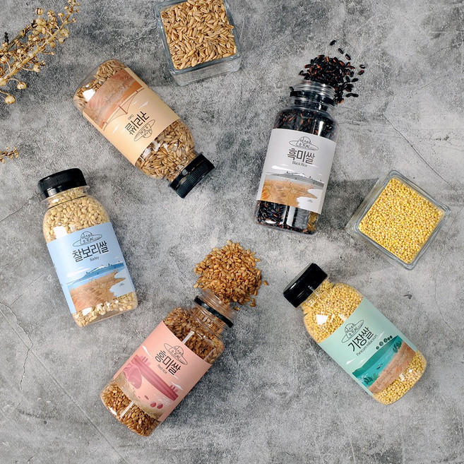 고흥 해맑음 오곡세트(흑미쌀 + 찰보리쌀 + 귀리쌀 + 홍미쌀 + 기장쌀), 1개