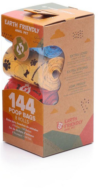 호강펫 강아지 배변봉투 휴대용 산화생분해 똥츄 풉백, 1개, 8개입, 혼합색상