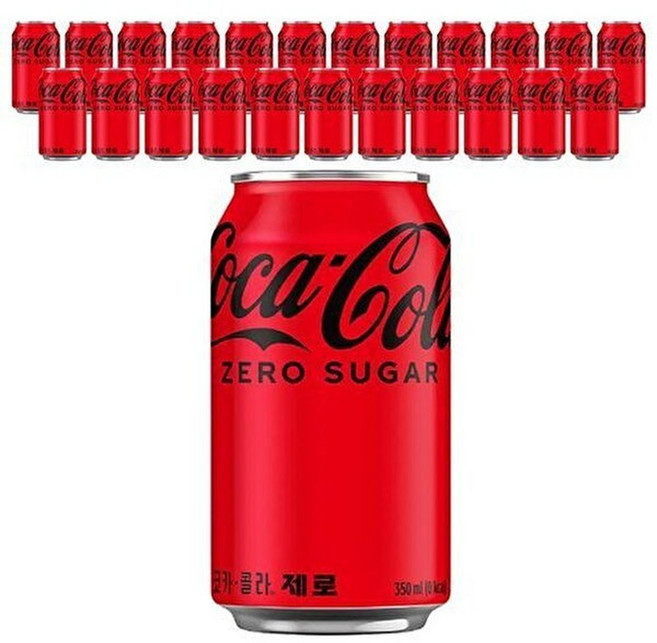 코카콜라 코카콜라 제로 350ML x 24캔입, 24개
