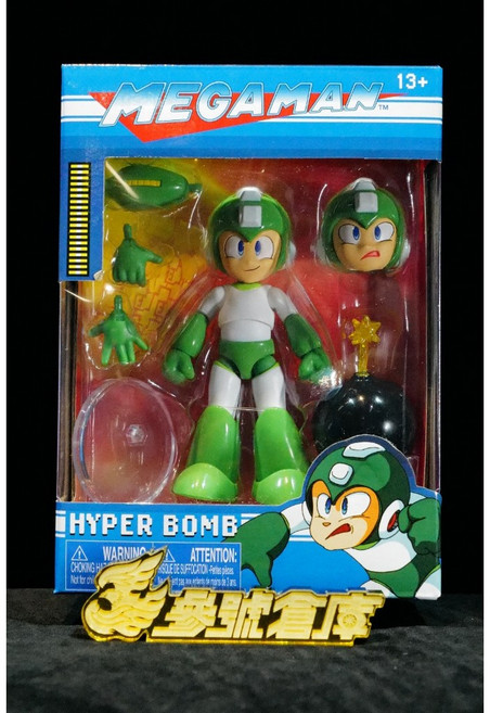 JADA 4.5吋 洛克人 電氣人 可動人偶, 1個, 超高炸彈 綠色 JD34507