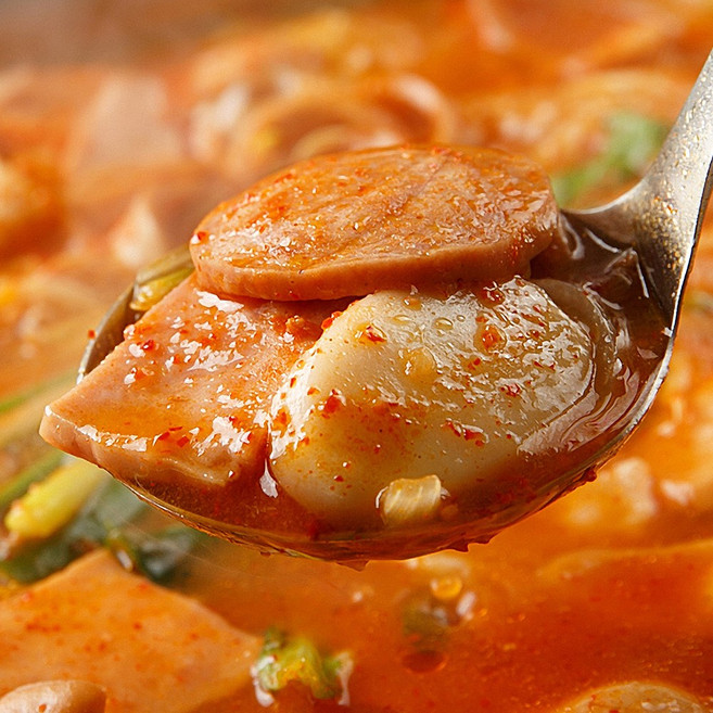 의정부 매장식 부대찌개 / 런천미트 모듬햄 김치 돈민찌 / 간편 밀키트, 3개, 480g