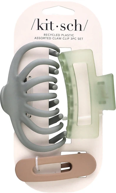 Kitsch 재생 플라스틱 종합비타민 클로 클립 세트 옥토퍼스 클로 클립 3종 세트, Kitsch재생플라스틱종합비타민클로클립세트옥토퍼스클로클, 1개 - 쿠팡