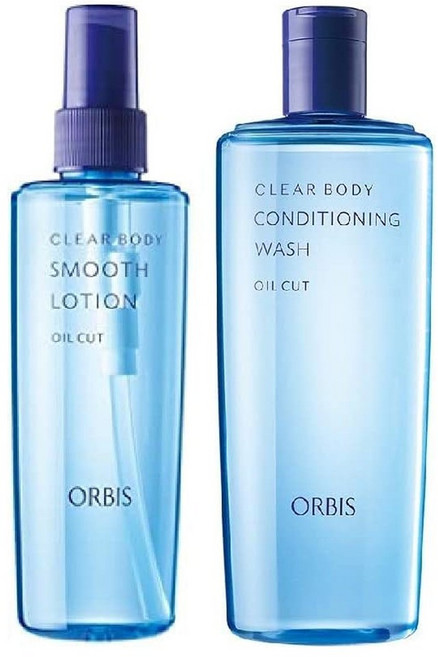 ORBIS 클리어 바디 스무스로션 본체 215ml + 컨디셔닝워시 본체 260ml, 1개