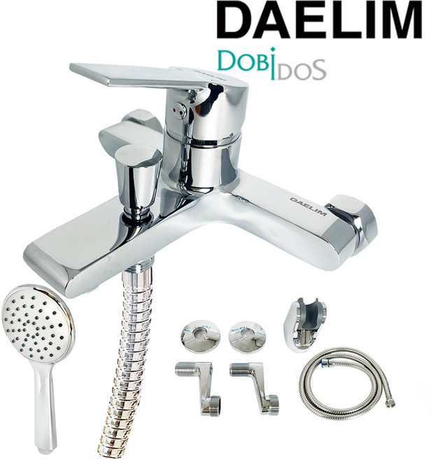 26년신제품 대림 친환경 황동 프리미엄 최고급형 샤워기수전 욕실 욕조샤워 FB-D0750C, 1세트, SILVER