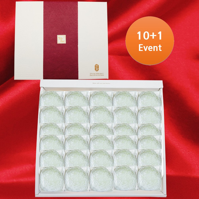 모찌모찌 수제 과일모찌 청사과 찹쌀떡 선물세트, 30개, 60g