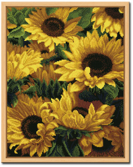 아트홀릭 DIY 보석십자수 액자 그림 비즈 대형, D524_해바라기의 노래, 1개