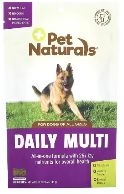 Pet Naturals 데일리 멀티 반려견 전용 츄 30개 105g(3.70oz), 30 개, 1개 - 쿠팡