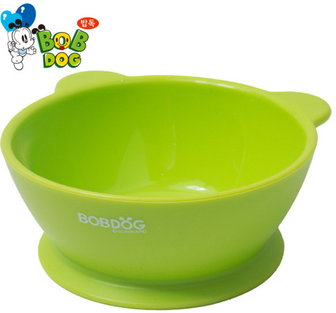 [국내 제조+뚜껑포함] 리틀밥독 아기 실리콘 밥볼 보올 식기, 1개, 그린