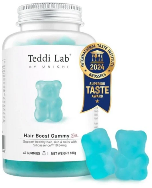 Unichi 유니치 헤어부스트 구미 프로 테디랩 60구미, 1개, 60정 - 쿠팡