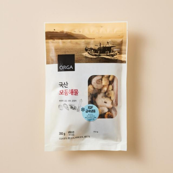 풀무원 ORGA 국산 모둠해물 300g 1개