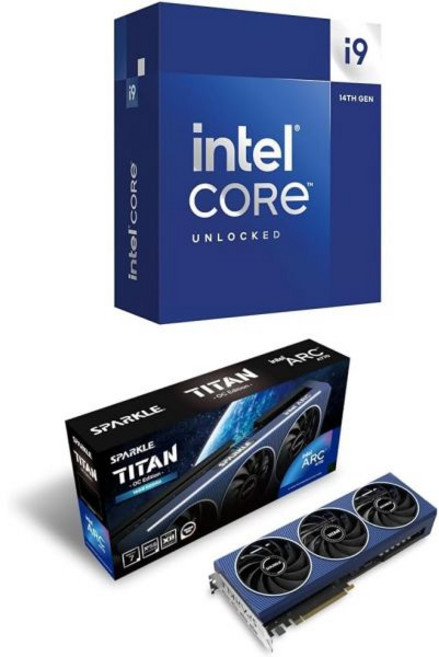 인텔® 코어™ i9-14900K 게이밍 데스크톱 프로세서 Sparkle Arc A770 타이탄 그래픽 카드, 인텔® 코어™ i9-14900K 게이밍 데스크톱 프로, 1개