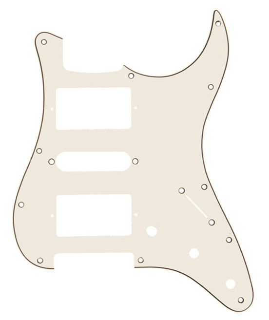 펜더 스트랫 호환 픽가드 험싱험 11홀 흰색 Fender Pickguard 11hole Aged White, 1개