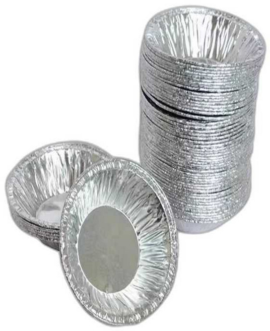 에그타르트 알루미늄 호일 용기 은박 베이킹 세트, 1개