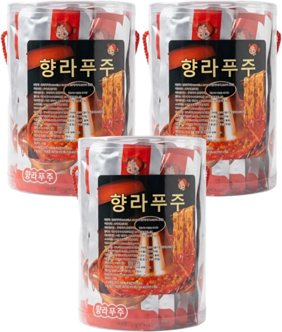 중국간식 설곤약 향라푸주 마라 두부피 마라탕 어린이 다이어트 간식, 120개, 18g