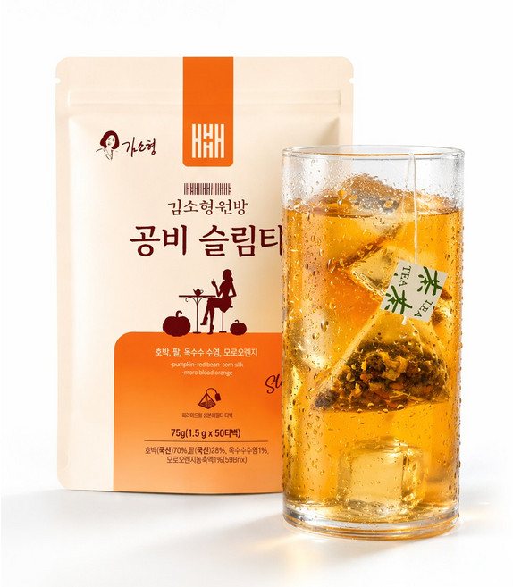 김소형 원방 공비슬림티 호박팥차 옥수수염차 모로오렌지 티백, 1.5g, 50개입, 1개