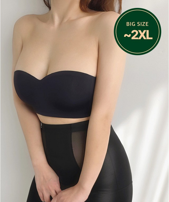[특가/흘러내림X/B컵-E컵]웨딩핏 에어 메쉬 논슬립 오프숄더브라 노와이어 일체형패드 튜브탑