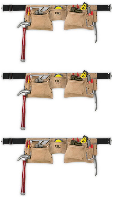 CLC 씨엘씨 공구벨트 툴벨트 못주머니 작업벨트 12포켓 i427X, 3개