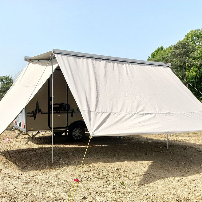 카라반 캠핑카 어닝사이드월 블랙코팅 사이드월200원형폴대용, 사이드월(사각프레임용)