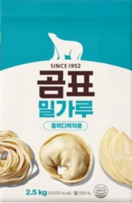 곰표 밀가루 중력 다목적용, 2.5kg, 1개