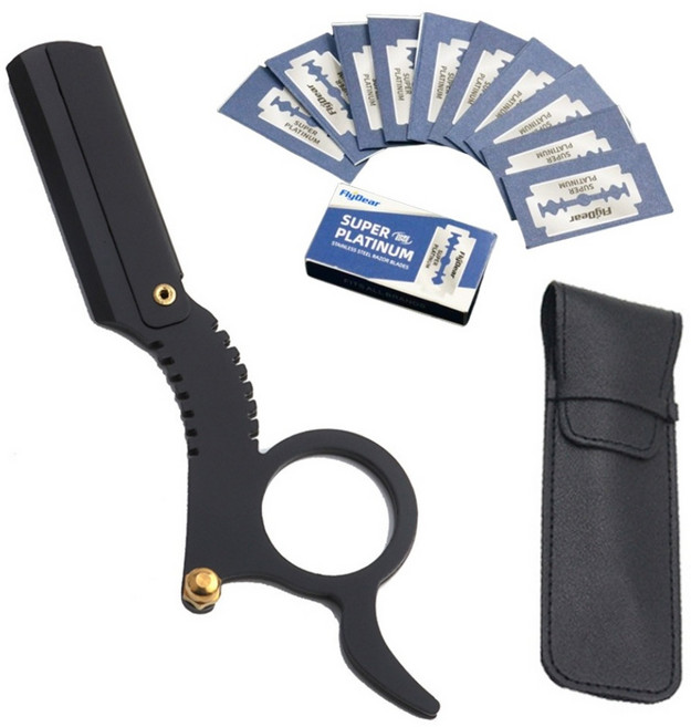 아디프로 바버샵 전문가용 이발 면도기 레자기 + 면도날10p 세트, 1세트