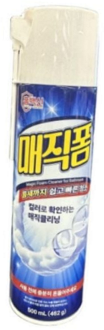 욕실 청소 스프레이 찌든때 변기용 세면대 변기 청소 스프레이 타일 제거 스프레이형 스프레이식 액체형, 500ml