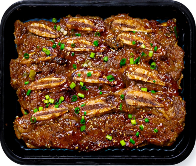 하나농수산연합 LA갈비 양념 소갈비 초이스등급 (기름제거), 3개, 500g