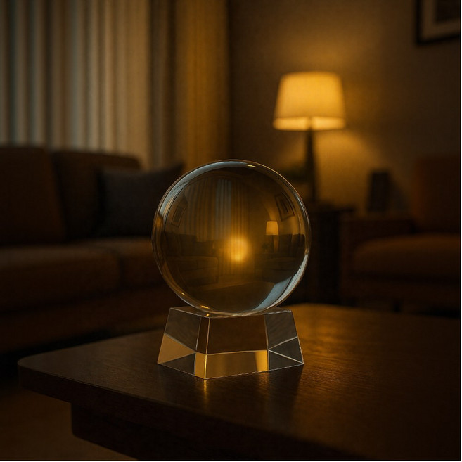 헬스와미 투명 유리 구슬 크리스탈 인테리어 오브제 집들이 촬영소품