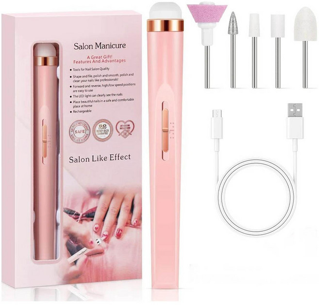 BuyChoo 휴대용 미니 전기 네일 폴리쉬, 1개