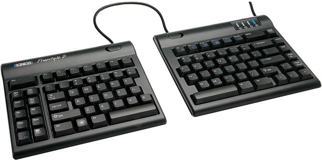 키네시스 프리스타일 2 분할 키보드 인체공학 분리 Kb800pb US KINESIS