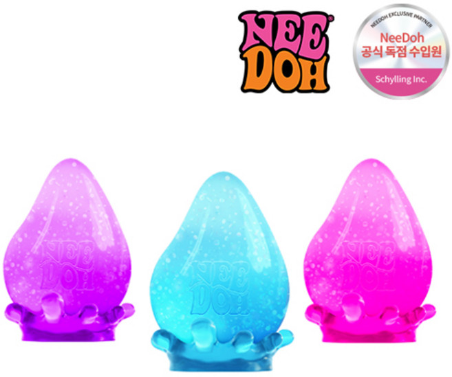 니도 드림드롭 NeeDoh 로제 스트레스볼 말랑이 스퀴시 슬라임, 드림드롭_핑크