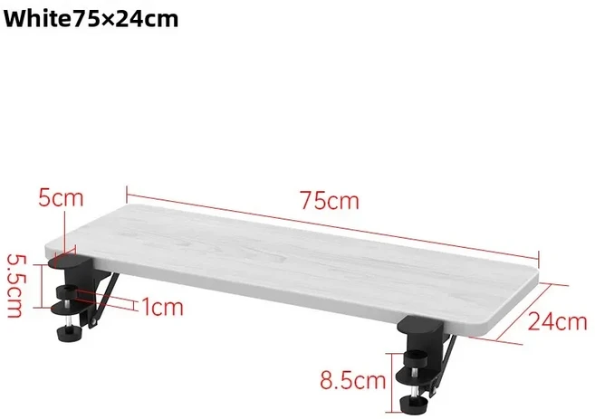 책상 확장 보드 접이식 노트북 테이블 손 받침대 지원 홈 오피스 없음 컴퓨터, 19 75x24cmA2090