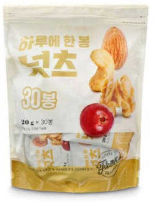 해맑음 하루에 한 봉 넛츠 600g (20g X 30입), 1개