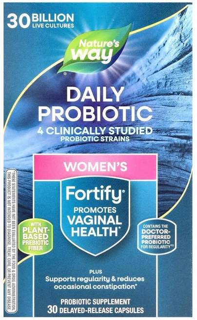 네이처스웨이 Fortify 여성용 프로바이오틱 프리바이오틱 30정, 1개 - 쿠팡