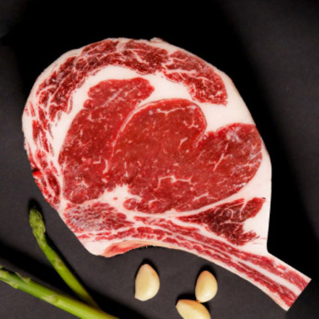 [마블플러스] 토마호크 스테이크 3.5cm 블랙앵거스 프라임 탑초이스 소고기 가정용 캠핑용, 토마호크 3.5cm 750g, 1개