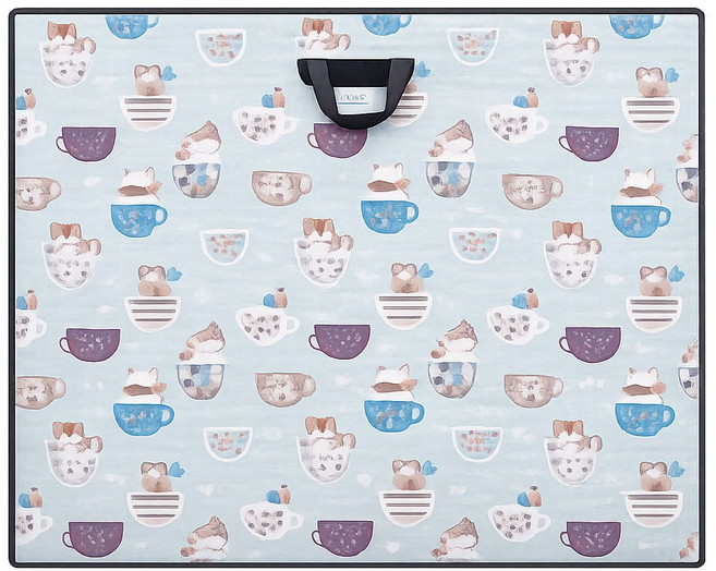 남도공예 교자상커버 밥상커버 3중 누빔 커버, 캐릭터, 1개