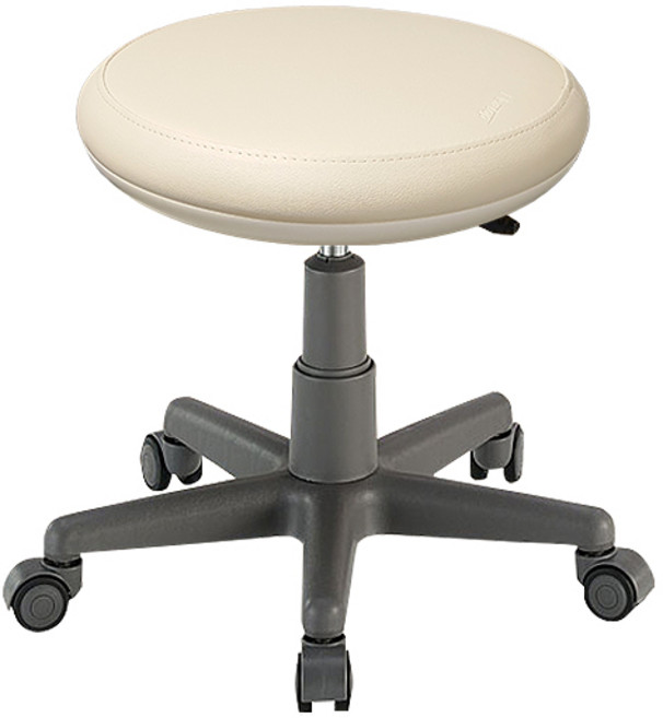 베드스토리 원형보조의자 시술미용의자 바퀴의자 스툴체어 AS-300 보조의자, 아이보리
