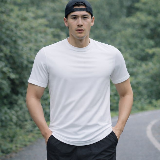 에너바디 남성 빅사이즈 퀵 쿨모션 메쉬 반팔티 기능성 남자 헬스 냉감 쿨링 운동 아이스실크 티셔츠 헬스 러닝