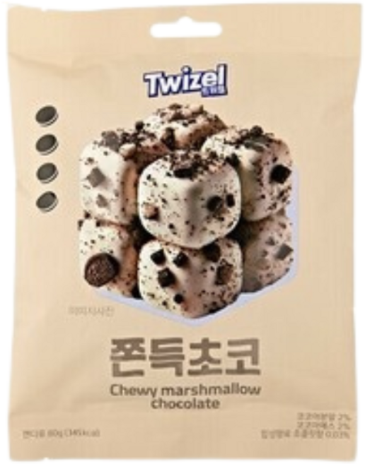 Twizel 巧克力麻糬軟糖, 80g, 2個